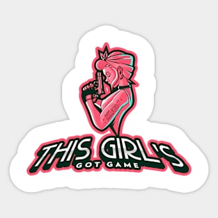 This Girl's got game, Gaming design Sticker